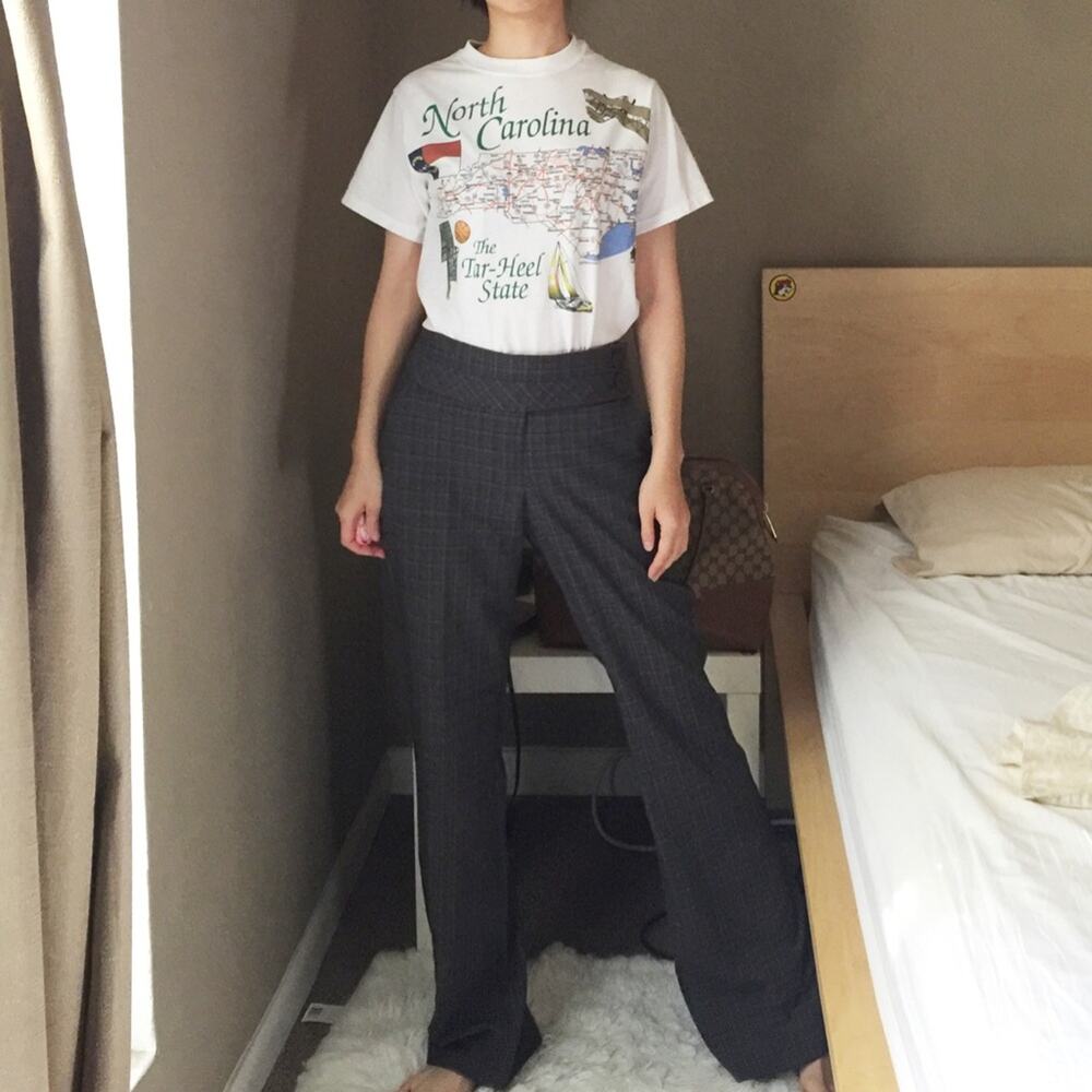 Vintage M.K.M Plaid Trousers. -CA4